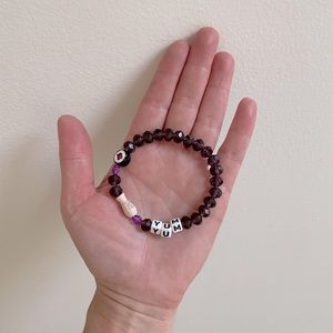 Crystal & Charm Beaded Sushi Bracelet
